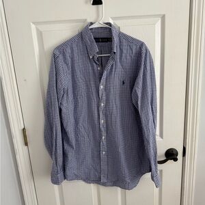 Men's Blue Checkered Shirt